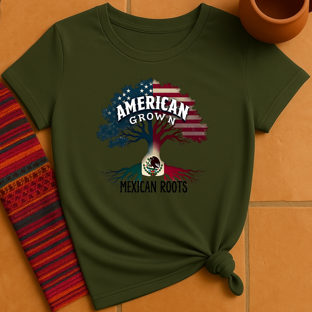 American Grown Mexican Roots T-Shirt