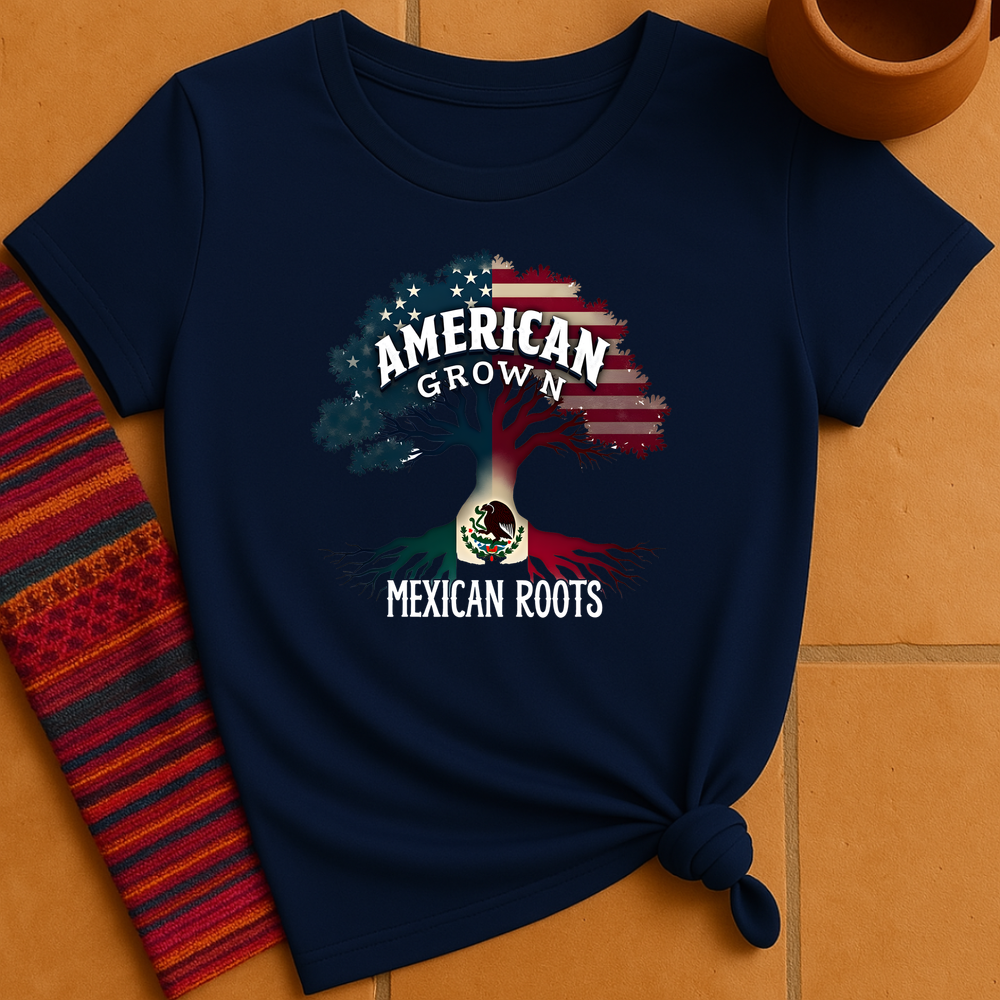 American Grown Mexican Roots T-Shirt
