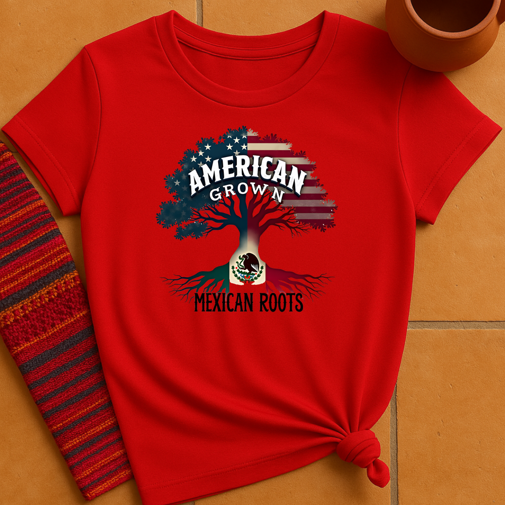 American Grown Mexican Roots T-Shirt