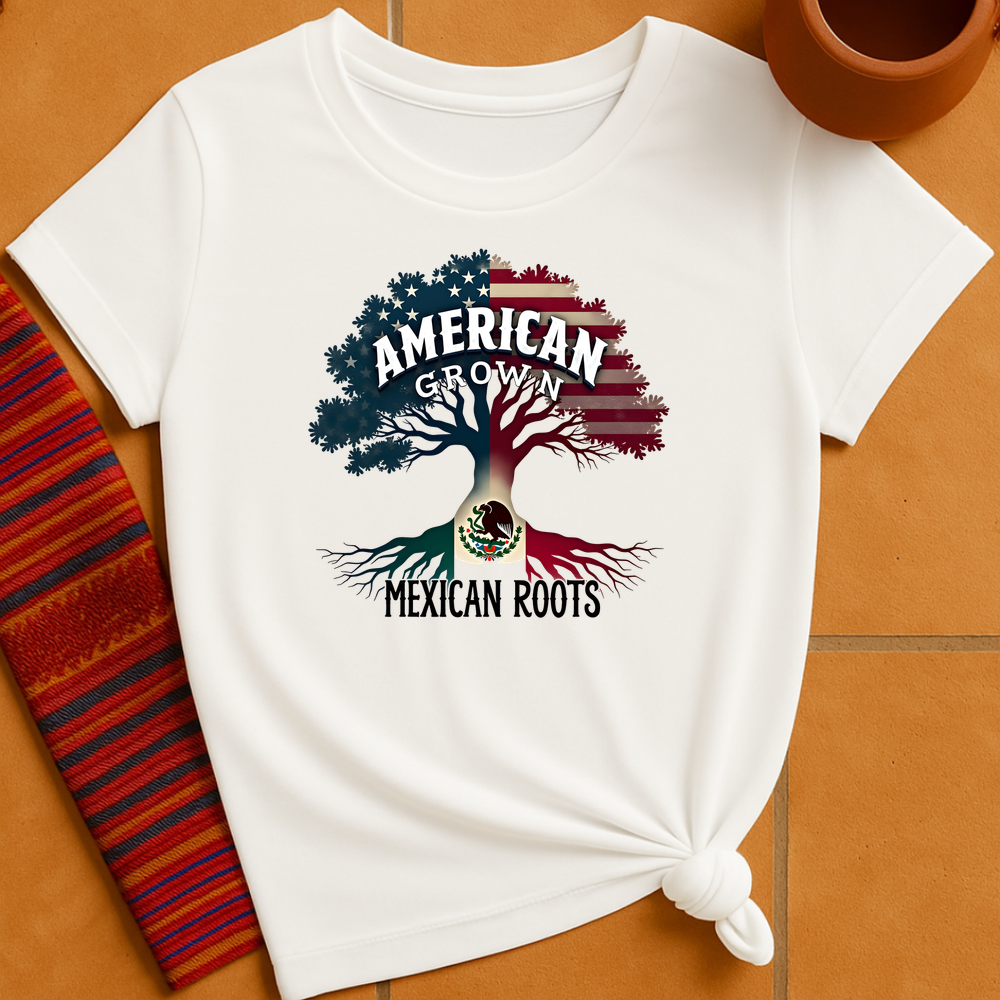 American Grown Mexican Roots T-Shirt