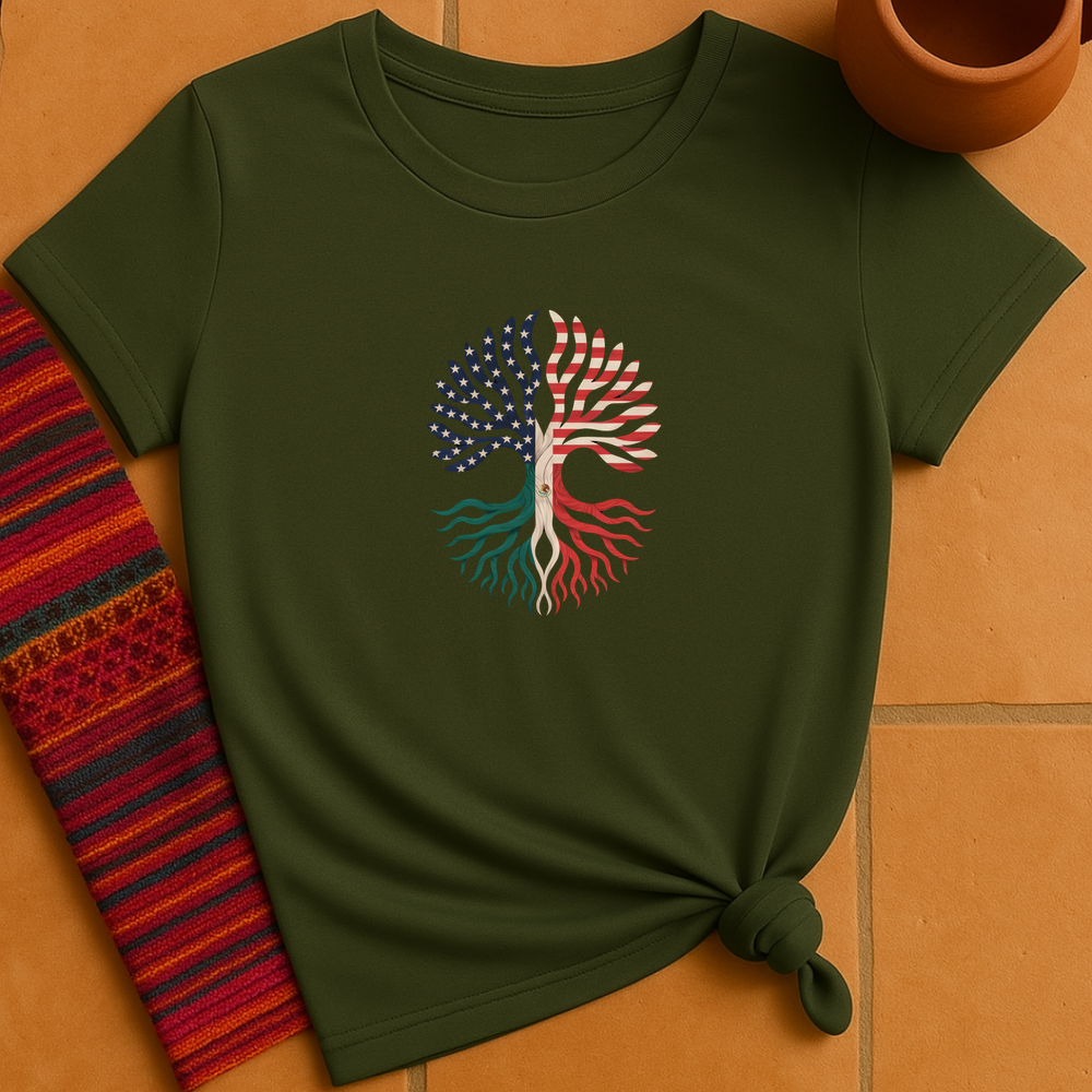 Mexico Usa Tree T-Shirt