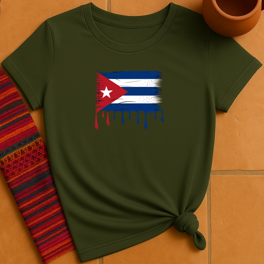 Cuba Dripping Flag T-Shirt