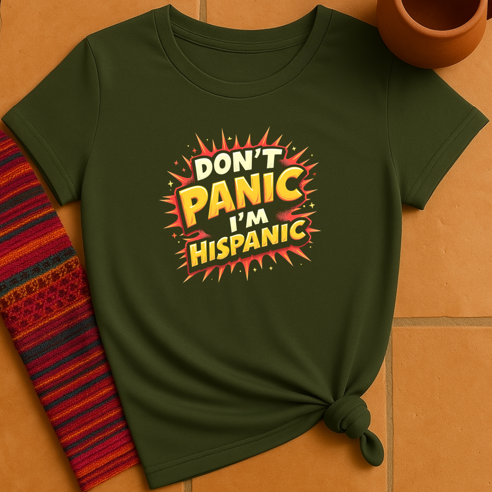 165 Dont Panic - Military Green