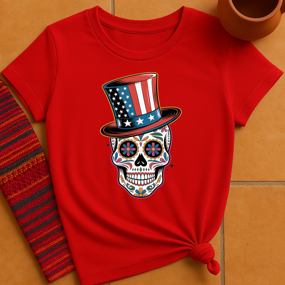 188 American Skull Dark - Red